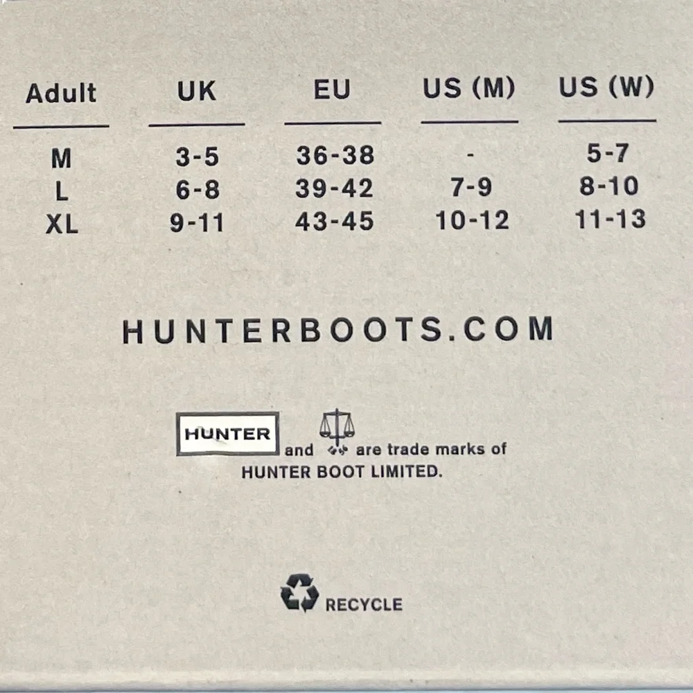 NWT Hunter Waffle Knit Cuff Tall Boot Socks